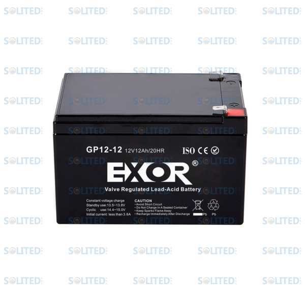BATERÍA EXOR 12V 12AH