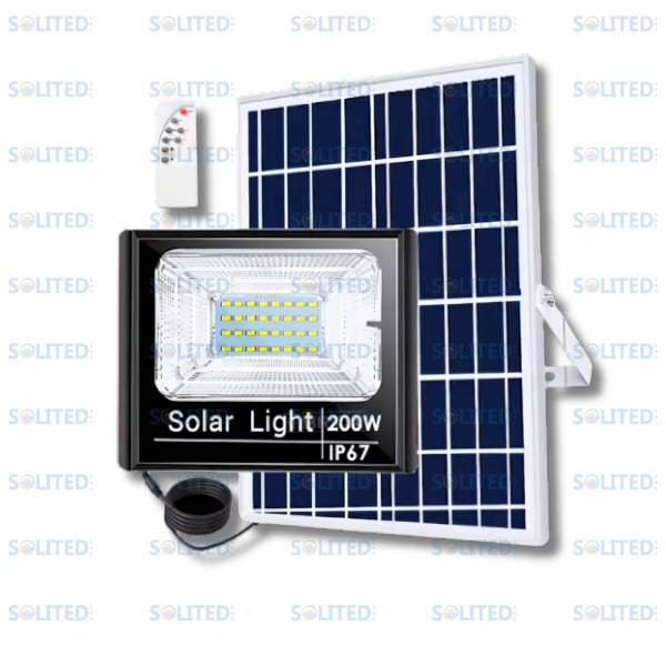 SOLAR LIGHT MODELO  TC 200W Y ÁNGULO DE APERTURA DE 120°