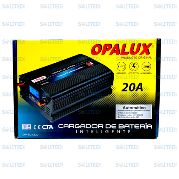 CARGADOR DE BATERÍA OPALUX 20AH