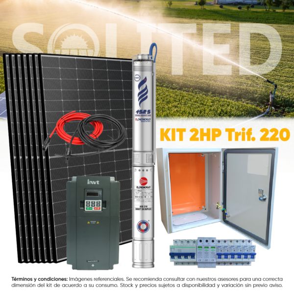 KIT 2HP BOMBEO DE AGUA SOLAR