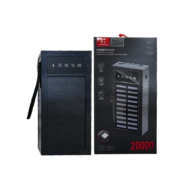 Cargador Portatil Solar 2000mAh